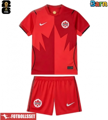 Kanada Hemmatröja Barn VM 2026 Kortärmad (+ Korta byxor)